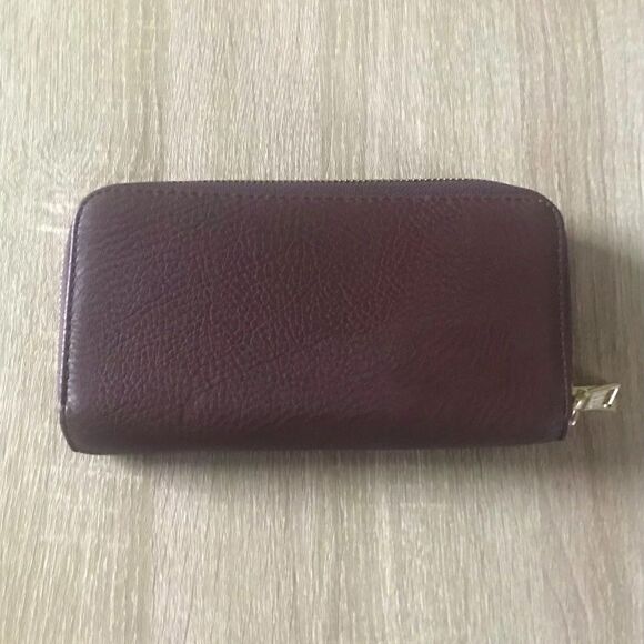 NWOT … SUPER Nice & Spacious Brown & Gold Double Zip Wallet - Picture 2 of 3